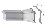 Карниз подкровельный К100/45