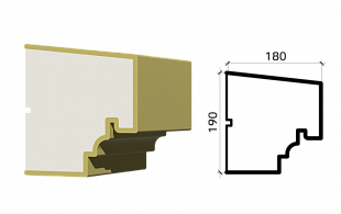 Подоконник из пенополистирола П190/180
