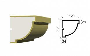 Карниз К120/120