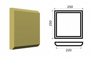 Руст из пенополистирола Р250/250-4