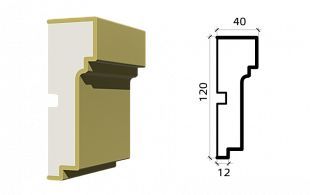 Молдинг М120/40-3