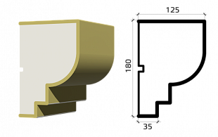 Молдинг М180/125