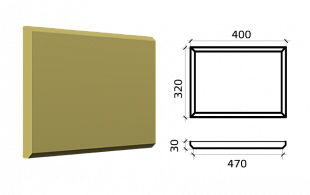 Руст из пенополистирола Р500/320