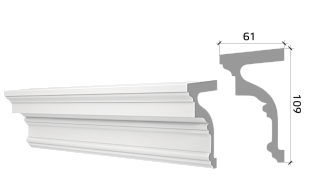 Фасадный молдинг М109/61