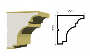Карниз К230/225