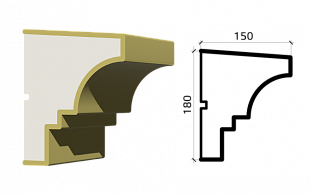 Подоконник из пенополистирола П180/150