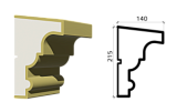Подоконник из пенополистирола П215/140