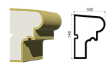 Подоконник из пенополистирола П140/100-4