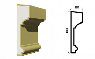 Молдинг М300/80