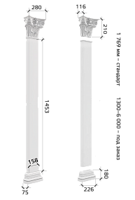 Пилястра ПЛ158