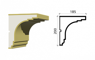 Карниз К200/185
