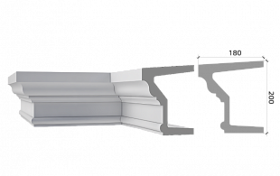 ПОДОКОННИК П200/180