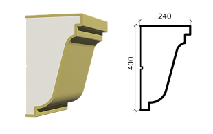 Карниз К400/240