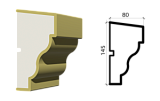 Подоконник из пенополистирола П145/80