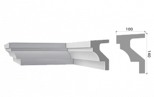 Подоконник П140/100