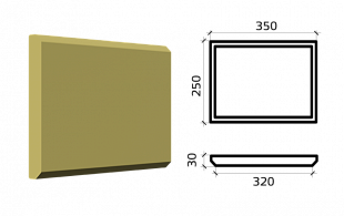 Руст из пенополистирола Р350/250