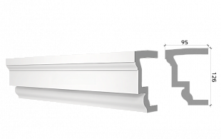 Подоконник П126/95
