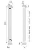 Пилястра ПЛ260